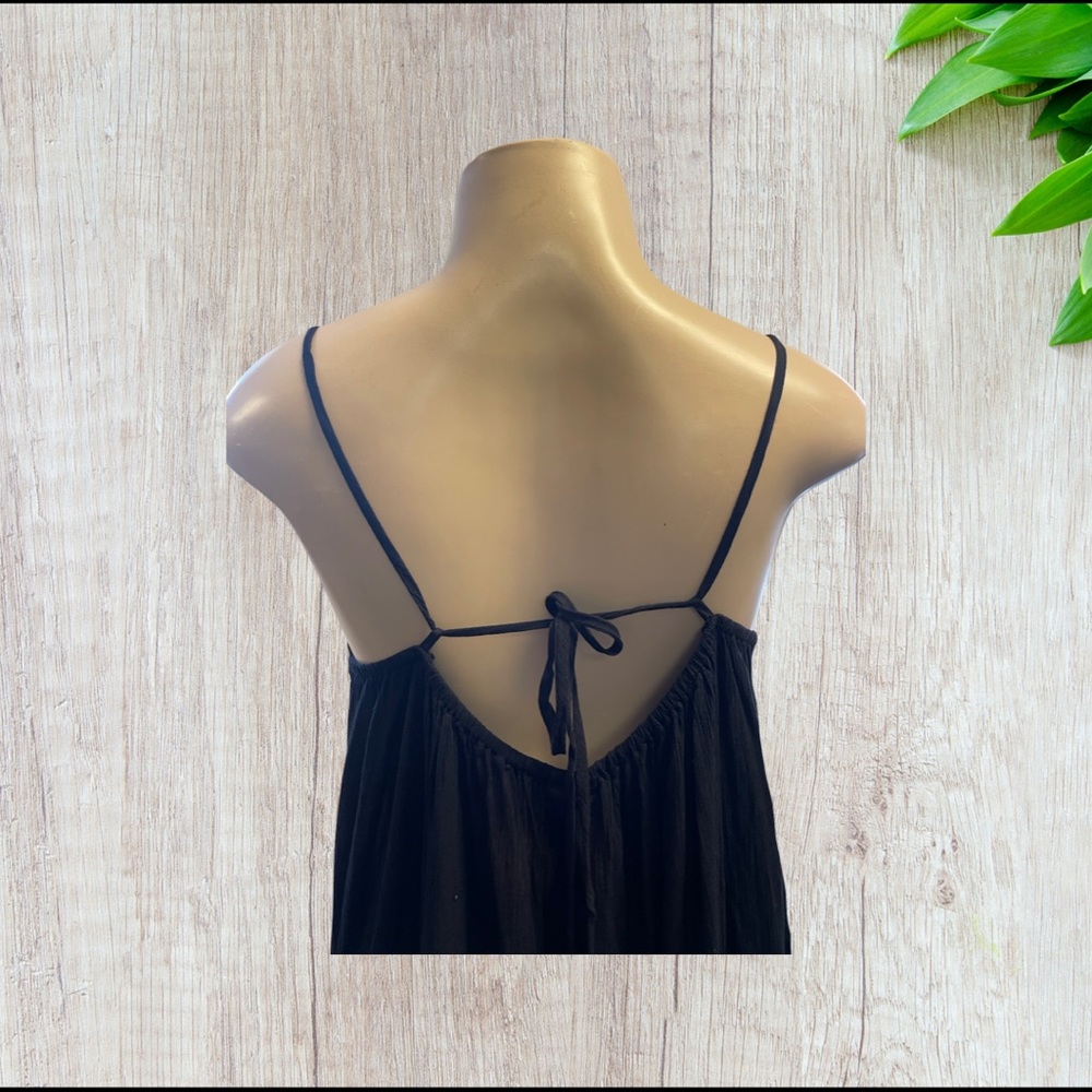 Xhilaration Cover Up Dress Womens Black Crochet size M - Picture 7 of 13